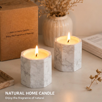Bougie parfumée de luxe en cire de soja avec une durée de combustion longue et un parfum haut de gamme pour la décoration de la maison et les cadeaux