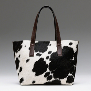 Borsa Tote in <span class=keywords><strong>Vera</strong></span> <span class=keywords><strong>Pelle</strong></span> di Vacca con Stampa Animale Personalizzata dal Produttore per Donne - Product Image 3