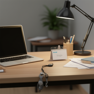 Laccetto da collo Ilan 45 cm Hugo Accessory 8 pezzi colorato con clip per porta badge identificativo - Product Image 2