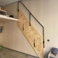 Escalier mural pliant sur mesure, gain de place, idéal pour les gîtes de vacances et la rénovation de petits espaces