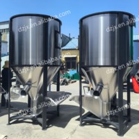 DZJX 300 500 1000 2000 5000 10000 kg Mélangeur de silo en plastique pour l'alimentation du bétail Granules en plastique mélangeant avec sèche-linge chauffant