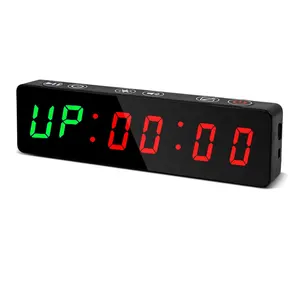 Mini Draagbare Magnetische Sportschool Timer 1 Inch Led Interval Timer Draadloze Oplaadbare Workout Timer Voor Home Gym