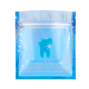 Tùy chỉnh Zip khóa túi bao bì nhựa túi cho chỉ nha khoa với cửa sổ rõ ràng sương giá - Product Image 3