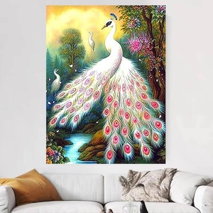 Peinture par numéros personnalisée avec photo imprimée numériquement, faite à la main par XIXI, sur toile acrylique colorée - Product Image 2