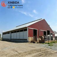 Nave prefabricada de acero de gran envergadura con estructura metálica, edificio agrícola multiusos para almacenamiento agrícola, con diseño personalizado para el sitio.