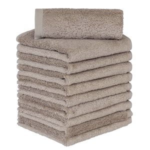 100%Cotton Woven Eco-Friendly Quick Dry <b>Bath</b> Washcloths Hand <b>Towels</b> <b>Set</b> Premium Ultra Soft Highly Absorbent Striped Pattern Home - Product Image 1