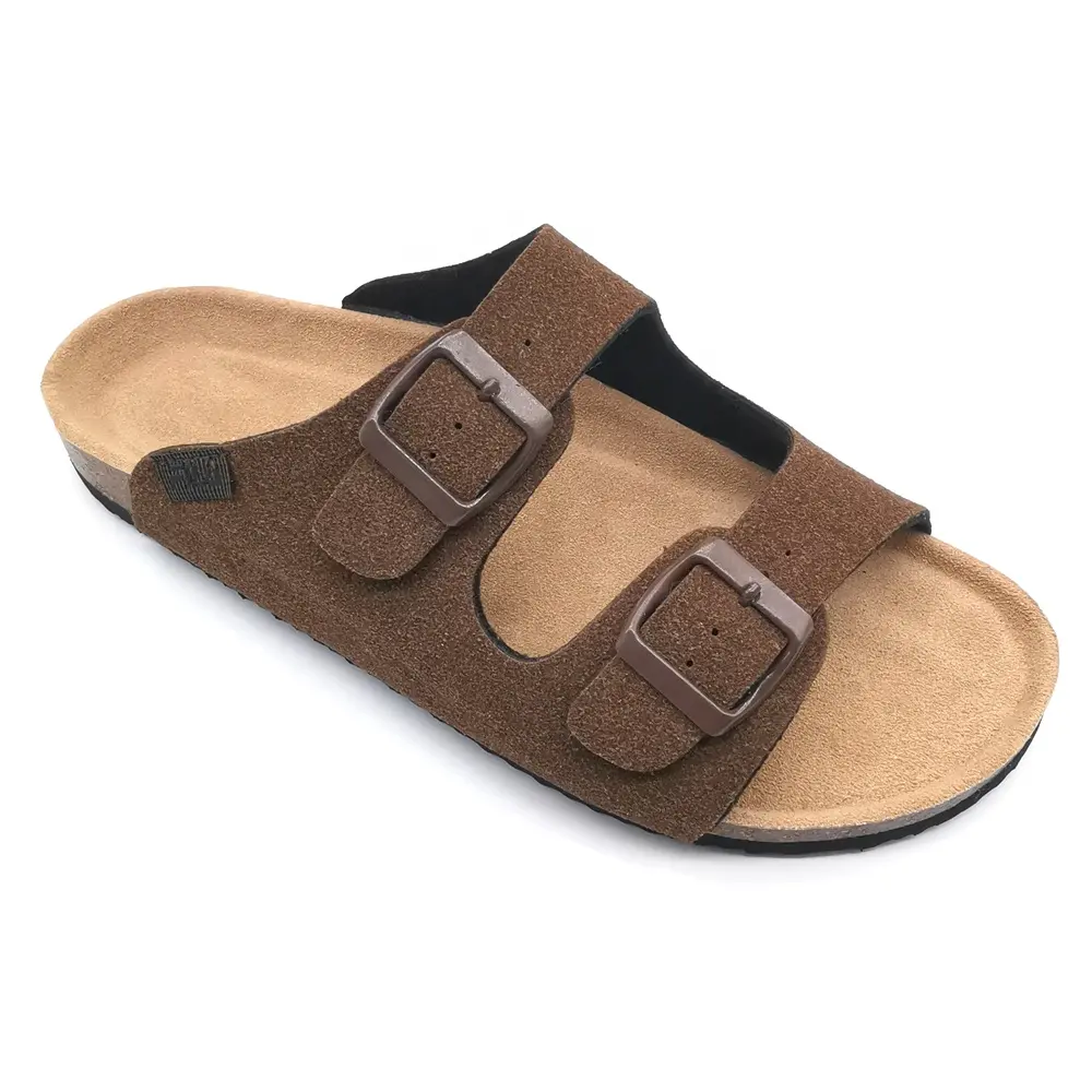 Best Selling Good Fashion Ladies Summer Outdoor Slippers Women's Slide Cork Comfort Sandals With Two Buckles