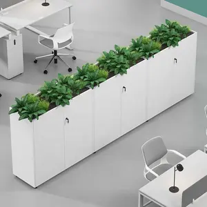 Furnitur Kantor Modern Desain Kustom Lemari Kabinet Arsip Kayu untuk Tanaman