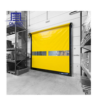 Porte rapide enroulable zippée en toile PVC auto-réparable, étanche à l'air, pour salle blanche ou entrepôt