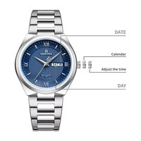 NAVIFORCE 8030 Montres de mode pour hommes Montre-bracelet pour hommes Luxe Calendrier classique Montre pour homme Acier inoxydable Quartz Horloge originale pour homme