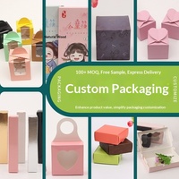 Boîte carrée en papier kraft et carton blanc avec fenêtre, emballage alimentaire, impression personnalisée