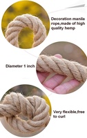 Cordon de rangement en chanvre, tressés, personnalisés, 1mm — 20mm, cordon décoratif, en vrac, 1 pièce