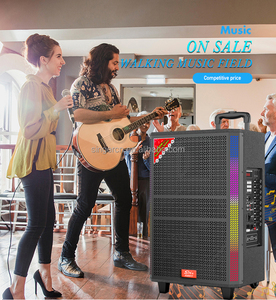 Jqs917 Jqs918 OEM Loa 12 15 Inch Woofer Siêu Bass Disco Loa Siêu Trầm LED Ánh Sáng Bánh Loa Với Không Dây Mic - Product Image 5