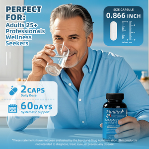 Multivitamines, glycinate de magnésium, capsules végétaliennes, zinc, <span class=keywords><strong>vitamine</strong></span> D3, <span class=keywords><strong>B6</strong></span>, soutien musculaire, nerveux, articulaire, cardiaque, immunitaire, pour adultes - Product Image 6