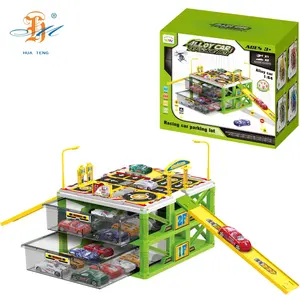 Çocuk simülasyon alaşım araba oyuncak 5 stil diecast oyuncak araçlar saklama kutusu çift katmanlı simülasyon araba park yeri oyuncak seti