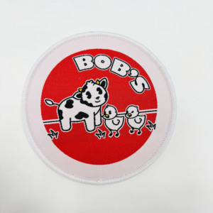 Badges brodés personnalisés à transfert thermique, badges en tissu OEM <span class=keywords><strong>pas</strong></span> chers, patchs souples tissés thermocollants pour vêtements/chapeaux - Product Image 3
