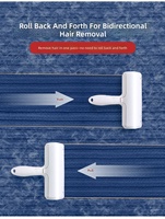 Rouleau anti-poils professionnel à éjection rapide pour chats et chiens, brosse de toilettage portable en ABS pour éliminer les poils lâches