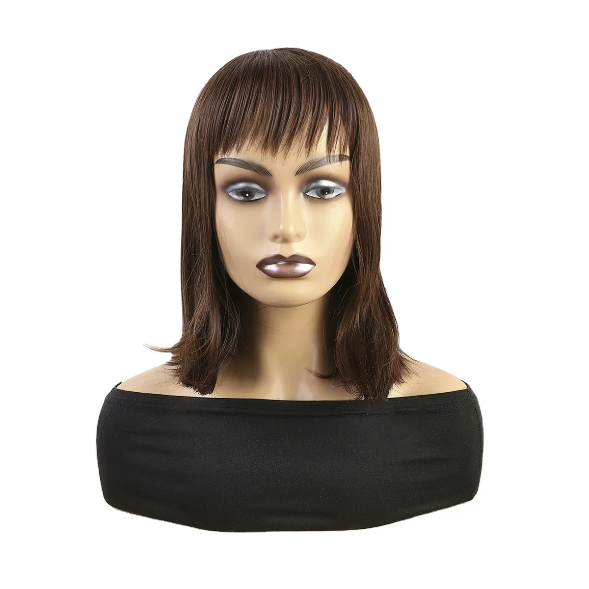 New wave head comma bangs short Japanese style breathable high-end head cover spot wholesale