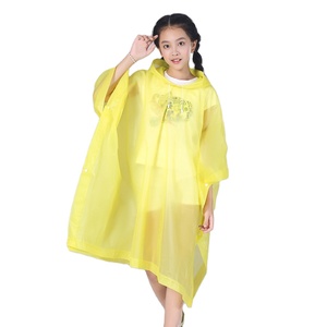 Lightweight Plastic EVA <strong>Rain</strong> Poncho for School Boys and Girls Cape Raincoat <strong>Rain</strong> <strong>Coat</strong> for Mountaineering and Travel - Product Image 1