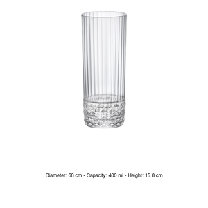Bormioli Rocco America'20 Highball Glass 40 cl H 15.8 cm Ø 6.8 cm - Product Image 3