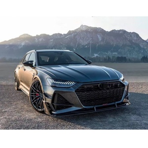 Chất lượng cao Tự động bội thu phía trước môi khuếch tán bên váy Spoiler cho AUDI RS6 C8 ABT sợi carbon body Kit - Product Image 6