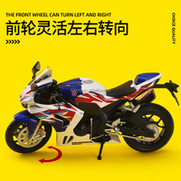 Modèle de moto en alliage moulé sous pression 1:12 CCA Honda CBR1000RR-R Fireblade-SP, roues mobiles écologiques, simulation réaliste, vente chaude