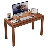 Bureau d'ordinateur réglable en bois massif avec tiroirs, table d'écriture ergonomique réglable en hauteur pour le travail assis-debout, bureau à domicile, chambre SZ002
