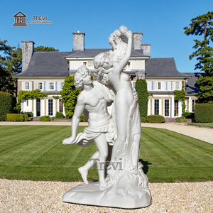 Cuộc sống lãng mạn-Kích thước Apollo <span class=keywords><strong>Daphne</strong></span> tượng Tay Chạm Khắc đá cẩm thạch tự nhiên điêu khắc Thiết kế Châu Âu cho ứng dụng ngoài trời - Product Image 3