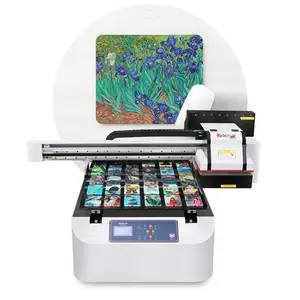Rainbow A1 6 Warna G5i Ricoh UV Mesin Printer untuk PVC Keramik Kanvas Kaca Mebel Seni Rupa Cetak Papan Nama Kenop Pintu