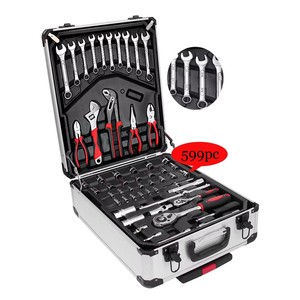 Juego de Llaves de Reparación Automotriz de 599 Piezas Directo de Fábrica, con Estuche, Llaves de Trinquete Rápido Multitamaño, Llaves Hexagonales, Alicates y Destornilladores - Product Image 2
