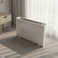 Unité de ventilation à air chaud hydronique sur pied pour appartement et bureau sans chauffage central à eau chaude