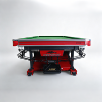 PUSHIZHE, Table de billard chinoise 8 boules, taille standard 9 pieds, ardoise naturelle, cadre en bois massif, coussin en caoutchouc K55, club