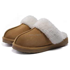 Pantoufles en fourrure synthétique douces et chaudes en gros personnalisées pour femmes - Product Image 2