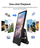 Pantalla LCD Portátil de 43 Pulgadas, 4K, con Protección UV e IP65, Batería Integrada, Conectividad USB, Android, Windows, para Centros Comerciales