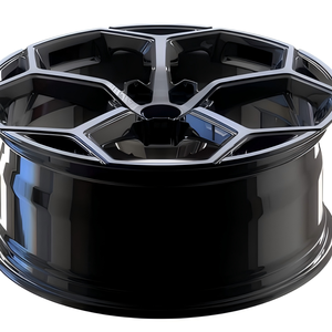 Nouvelles jantes en alliage forgé ZL 40mm/30mm compatibles avec Huracan pour Audi 17-22 pouces ultra-légères finition noire cinq branches - Product Image 4