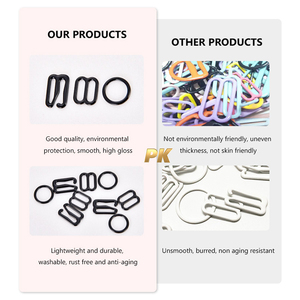 Couleur et taille mélangées Sangle de soutien-gorge écologique certifiée Oeko-Tex sans nickel, curseur et crochet en métal avec options personnalisables - Product Image 4