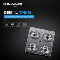 Lentille optique LED TIR personnalisée pour PC, fournie par l'usine, haute efficacité, pour downlight, rail lumineux, spot, indice de protection IP65, garantie 3 ans