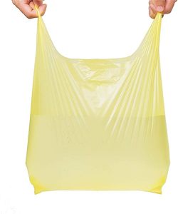 ถุงขยะเสื้อยืดขายส่ง ถุงพลาสติกแบบเสื้อกั๊กแข็งแรง รับผลิตแบบ OEM ODM - Product Image 4