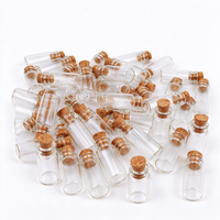Botol Kaca Mini Transparan Diameter 22mm Grosir, 5ml 10ml 25ml 30ml, Botol Harapan Kecil, Botol Kosmetik dengan Tutup Ulir