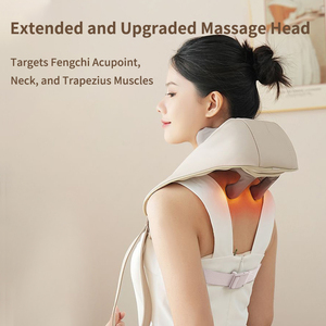 Masseur sans fil CE <span class=keywords><strong>pour</strong></span> usage domestique, <span class=keywords><strong>pour</strong></span> <span class=keywords><strong>le</strong></span> <span class=keywords><strong>dos</strong></span>, les lombaires, les cervicales, les épaules et <span class=keywords><strong>le</strong></span> cou, avec fonction <span class=keywords><strong>de</strong></span> pétrissage et <span class=keywords><strong>de</strong></span> relaxation - Product Image 3