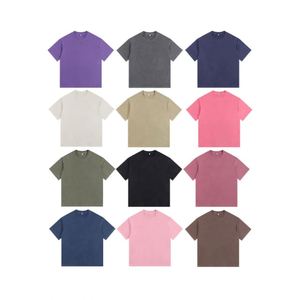Camiseta Extra Grande de 260 Gsm con Lavado Ácido, Camiseta Personalizada Vintage para Hombre, Camiseta Blanca de Alta Calidad y Peso Pesado - Product Image 3