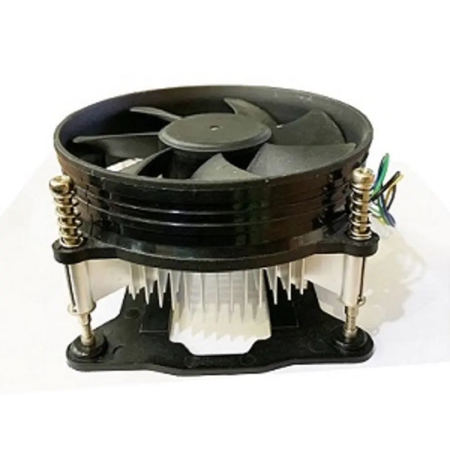 Ventilador cooler cpu preto barato tipo horizontal, 4 pinos pwm ou nenhuma pwm, alumínio, refrigeração profunda 90mm para pc intel 775 ou 115x soquete