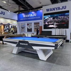 Fabricante Club comercial Pizarra barata Estilo americano Mesa de billar Grado de 9 pies Mesa de billar profesional 9fit Listo para enviar - Product Image 5
