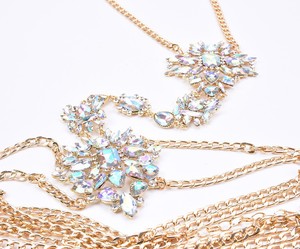 Cadena Corporal Larga con Cristales Grandes y Exagerados, Disfraz de Lencería con Pedrería, Cadena para Mujer, Atuendos para Fiestas Rave - Product Image 6