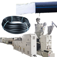 Ligne d'extrusion de tuyaux d'irrigation goutte à goutte en PEHD 16mm 63mm, machine de fabrication de tuyaux PE haute pression pour plaques de granulation de fil haute performance