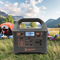 Générateur Solaire Portable d'Extérieur Mini Silencieux, Centrale Électrique 200W Alimentée par Panneau Solaire avec Batterie LiFePO4 et Prise Secteur
