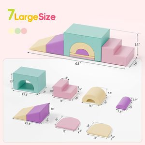 CZFIT - Equipos de Juego de Espuma Suave para Niños, Túnel de Juego Interior Personalizado de Fábrica, Bloques de Escalada para Niños Pequeños - Product Image 2