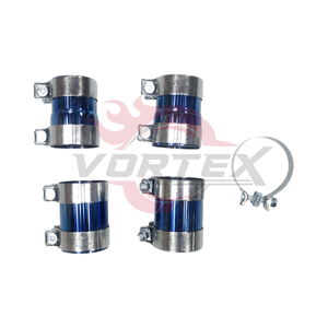 Tubo intermedio de titanio Vortex de 89 mm y 3.5 pulgadas para BMW G80 M3 G82 M4 S58, kit de tubo de escape de rendimiento con silenciador de carreras, corte en pie y acabado azul quemado - Product Image 5