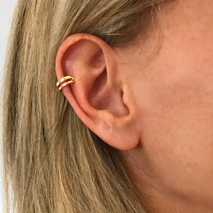 ROXI S925 Pendientes de Plata de Ley con Clip, Diseño Simple de Doble Línea para Mujer - Product Image 3