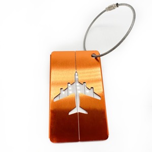 Thẻ Cá Nhân Hóa Tên Trống Số Lượng Lớn Với Logo Máy Bay Thẻ Du Lịch Kim Loại Và Thẻ Hành Lý Phụ Kiện Nhôm Anot Hóa - Product Image 3